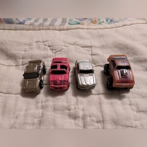 🦋 Set of 4 Die-Cast Toy Cars - Vintage Micro Machines Lot